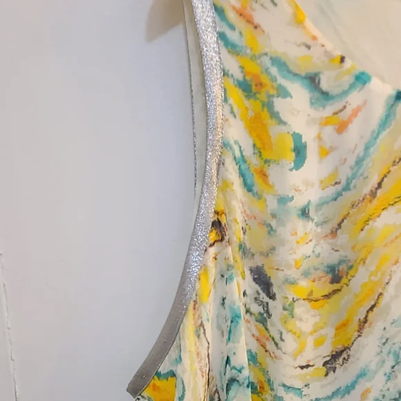 Jennifer Lopez colorful Tank Top/Blouse 2X - Picture 2 of 9